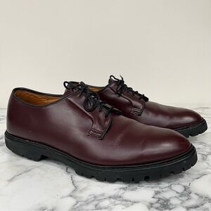 Allen Edmonds Lennon Burgundy Leather 5674 Men’s Shoe Derby Lug Sole Size 12